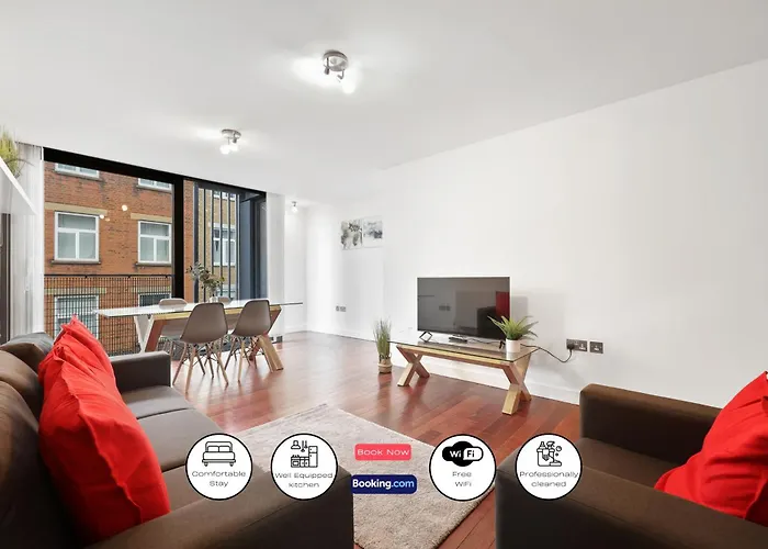 2 Bedroom Apartment Short Term Rental & Flexible Renting Shoreditch With Free Wifi & Balcony